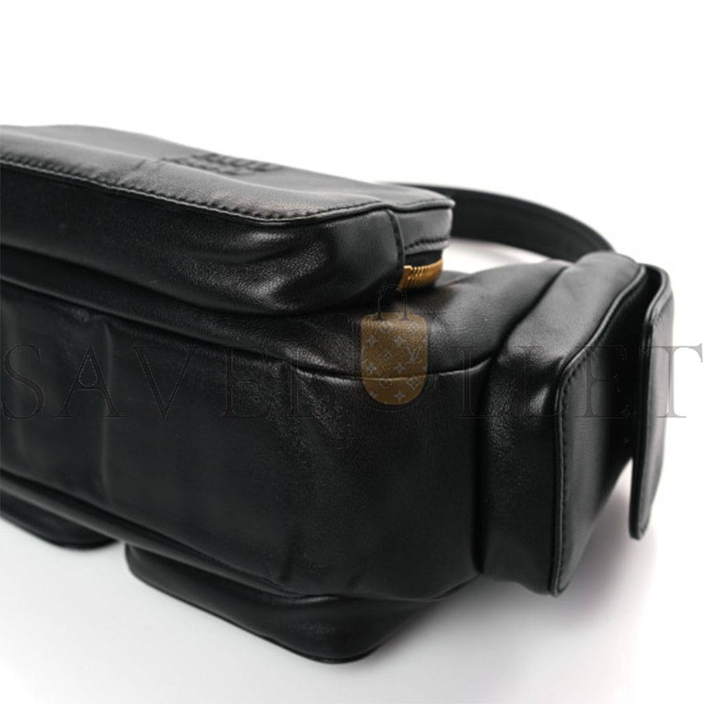 M1v M1v nappa multi pocket hobo black 5bc145 (22*13*6cm)